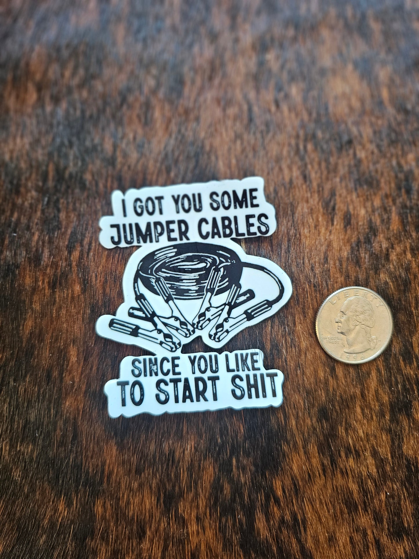 Jumper cables sticker